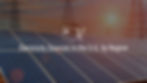 Photograph of solar panels with text overlay "Electricity Sources in the U.S. by Region"
